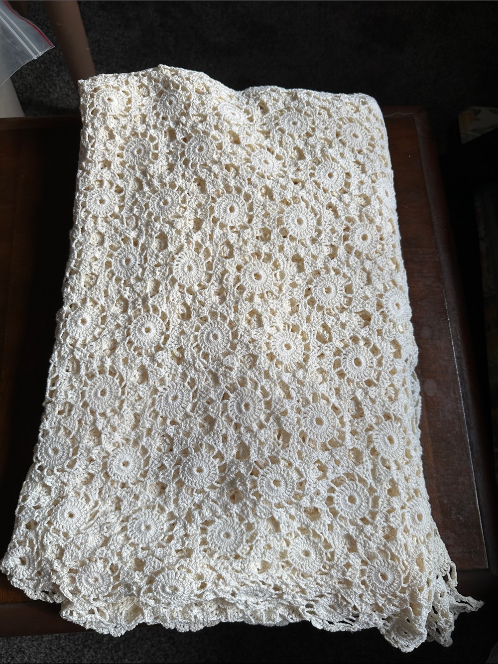 Crochet tablecloth